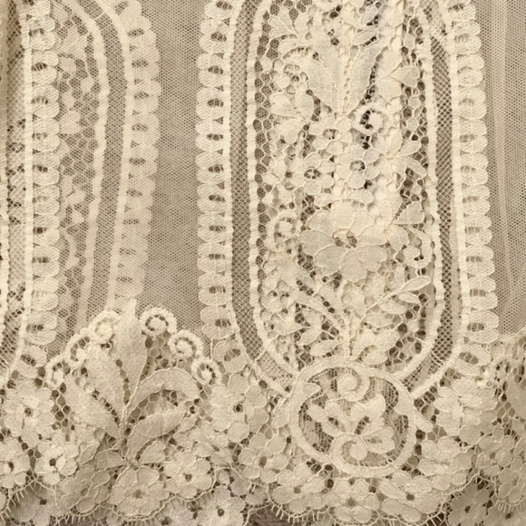 Nanette Lepore Ivory Lace Top Size 0 - Picture 4 of 4